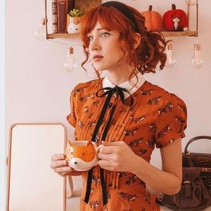 🦊Retro Vintage Hell Bunny Fox dress🦊